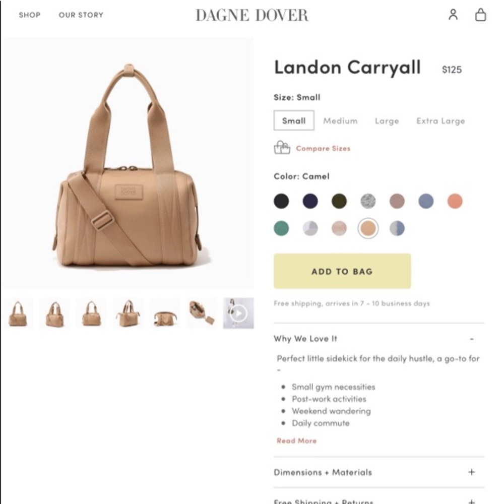 Looking to buy Dagne Dover Landon CAMEL color